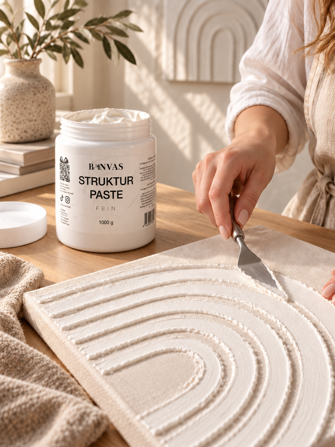 Feine Strukturpaste