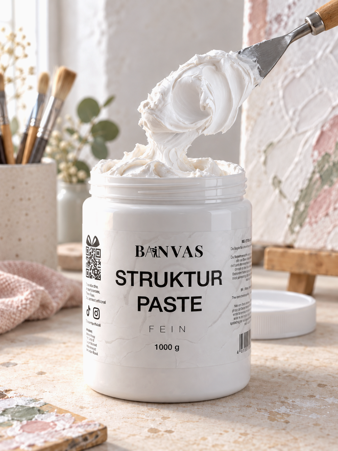 Feine Strukturpaste